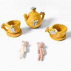 Felt Tea Set w/ Bunnies