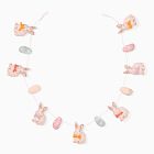 Pink Chicken Fabric Easter Bunnies &amp; Chick Garland