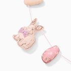 Pink Chicken Fabric Easter Bunnies &amp; Chick Garland