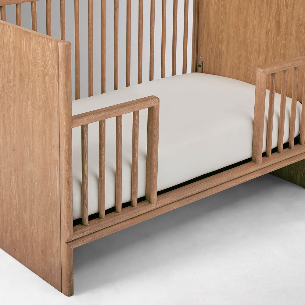 Close-up of mattress support with slats