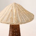 Rattan Mushroom Lamp (12")