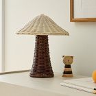 Rattan Mushroom Lamp (12")
