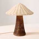 Rattan Mushroom Lamp (12")