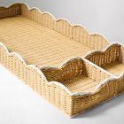 Scallop Rattan Universal Changing Table Topper
