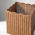 Scallop Rattan Bin