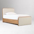 Miles Wood &amp; Upholstered Storage Bed