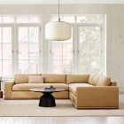 Ethan Leather 3-Piece L-Shaped Sectional (118")
