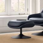 Fillmore Leather Swivel Ottoman
