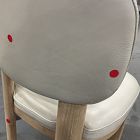 Open Box: Anton Leather Dining Chair - Sierra Leather Snow, Cerused White