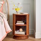 Billie Rattan Storage Side Table
