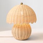 Rattan Bubble Table Lamp (14")