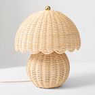 Rattan Bubble Table Lamp (14")