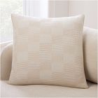 Patchwork Waffle Pillow Cover