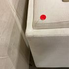 Open Box: Nassau Extra Deep Sectional, Left Arm 2-Seat Sofa Bench - Performance Yarn Dyed Linen Weave Alabaster