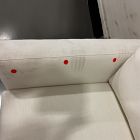 Open Box: Nassau Extra Deep Sectional, Left Arm 2-Seat Sofa Bench - Performance Yarn Dyed Linen Weave Alabaster