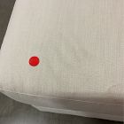 Open Box: Nassau Extra Deep Sectional, Left Arm 2-Seat Sofa Bench - Performance Yarn Dyed Linen Weave Alabaster