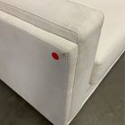 Open Box: Nassau Extra Deep Sectional, Left Arm 2-Seat Sofa Bench - Performance Yarn Dyed Linen Weave Alabaster