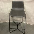 Open Box: Slope Leather Counter Stool (26"H) - Saddle Leather Slate, Charcoal