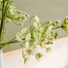 Faux Queen Anne's Lace Green/Ivory Branch
