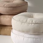 European Flax Linen Round Pillow