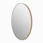 Thin Metal Round Wall Mirror