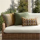 Outdoor Multi Checkerboard Plaid Pillow