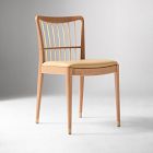 McKay Bamboo Spindle-Back Leather Dining Chair