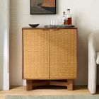Herman Basket Woven Veneer Cabinet (28")