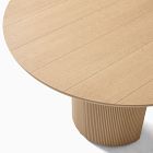 Ellington Outdoor Terrawood Round Dining Table &amp; Oceana Side Dining Chairs Set