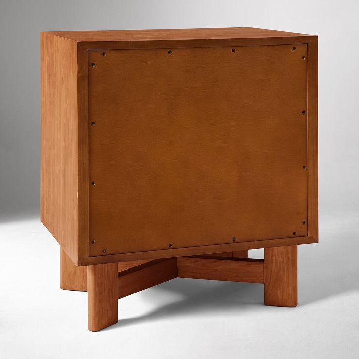 Herman Basket Woven Veneer Nightstand 22