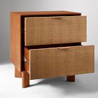 Herman Basket Woven Veneer Nightstand (22")
