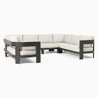 Caldera Aluminum Outdoor 6-Piece U-Shaped Sectional (126")