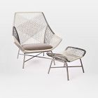 Huron Outdoor Lounge Chair &amp; Ottoman Set