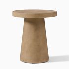 Textured Concrete Indoor/Outdoor Side Table (18")