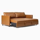 Whitman Leather Trundle Sleeper Sofa (82")