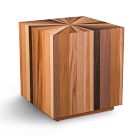 Zora Solid Mahogany Square Side Table (21.5")