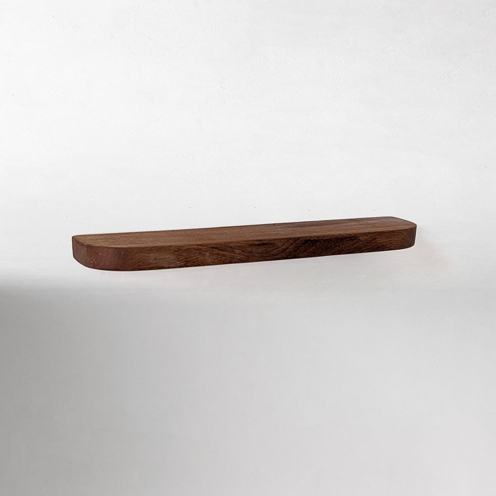 Nook Woodworking Thin Floating Shelf with Rounded Corners (6"–36")
