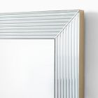 Textured Cut Glass Wall Mirror