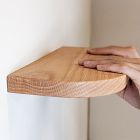 Nook Woodworking Thin Floating Shelf with Rounded Corners (6"&ndash;36")