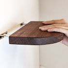 Nook Woodworking Thin Floating Shelf with Rounded Corners (6"&ndash;36")