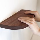 Nook Woodworking Thin Floating Shelf with Rounded Corners (6"&ndash;36")