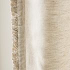 Ruffle Linen Shower Curtain