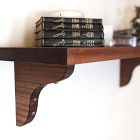 Nook Woodworking Shelf with Wood Brackets (12"&ndash;84")