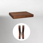 Nook Woodworking Shelf with Wood Brackets (12"&ndash;84")
