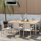 Dante Outdoor Dining Table (63"&ndash;82")
