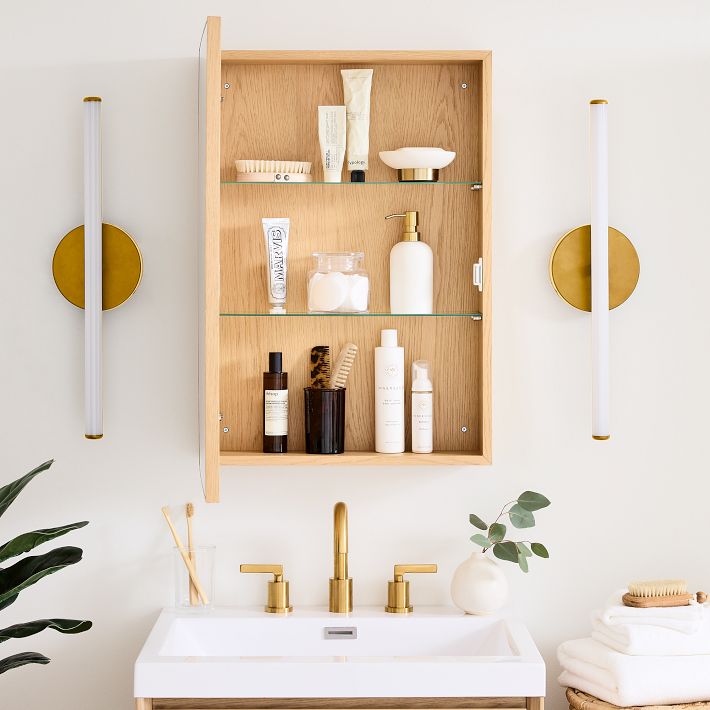 Norre Medicine Cabinet - Blonde Oak Finish for Modern Spaces