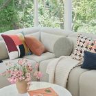 Crewel Patchwork Pillow Cover