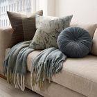 Faux Mohair Framed Ombre Throw