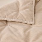 Quilted Cotton Velvet Sofa Overlay