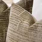 Striated Chenille Pillow Cover